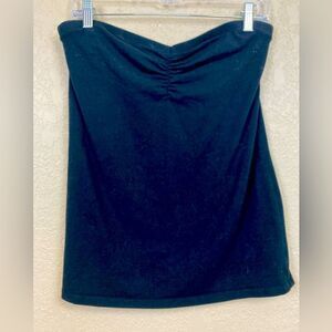 Torrid strapless sweetheart neckline black sexy top in cotton spandex